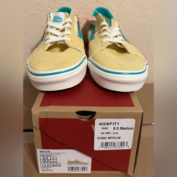 VANS Sk8-Low Checkerboard Lace Ups - Picture 3 of 9